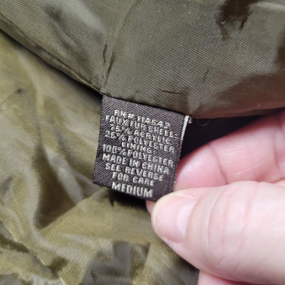 Jou Jou Faux Animal Fur Vest Cardigan Coat Jacket Medium Browns Grays JouJou - Picture 6 of 10